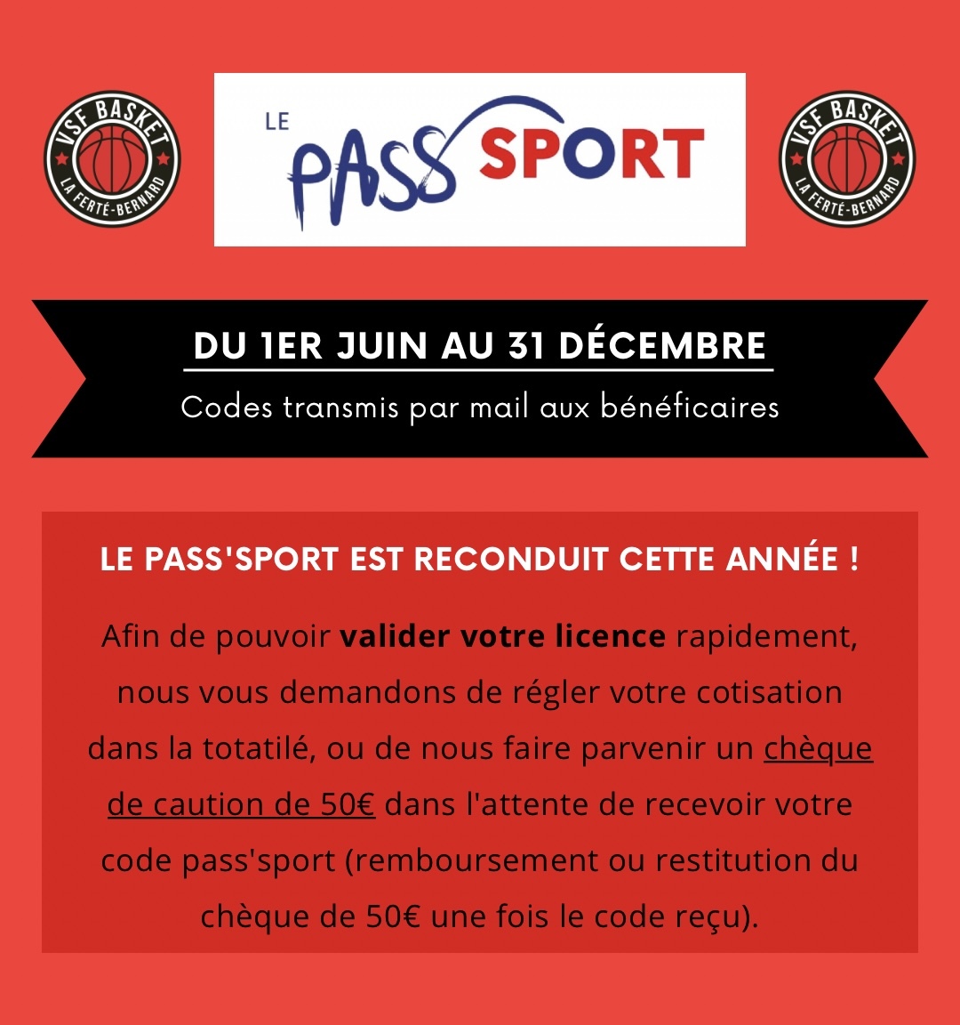 Pass'Sport Saison 2024/2025