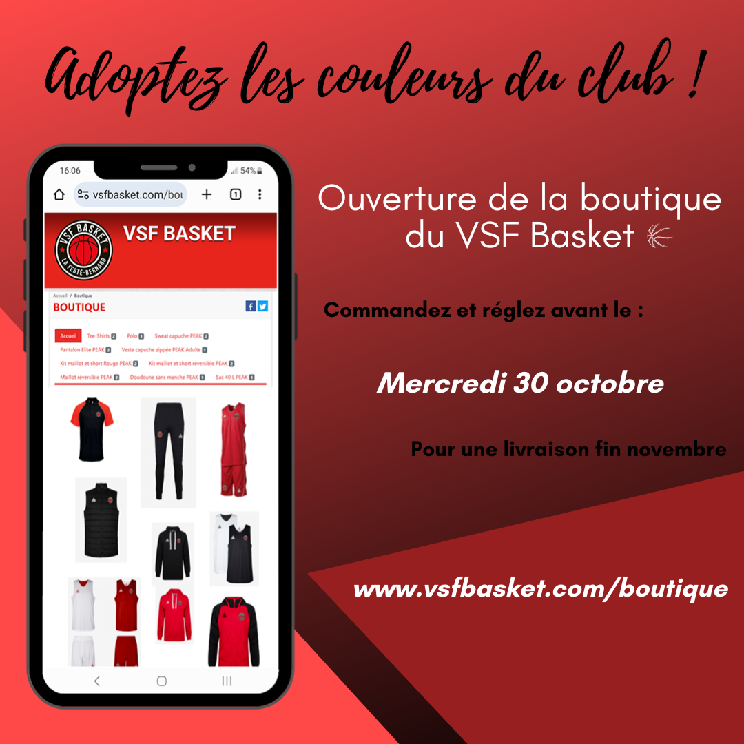 Ouverture de la boutique du club