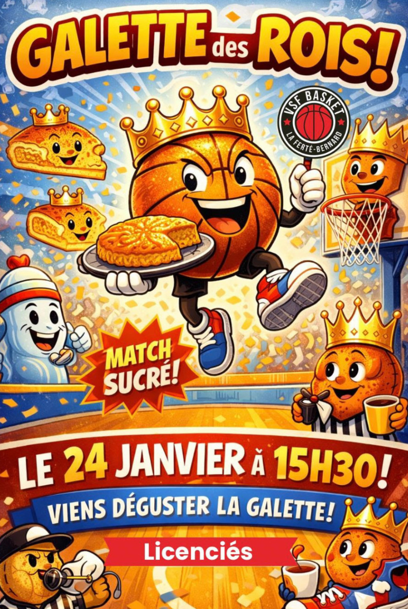 Galette des rois VSF Basket janvier 2026