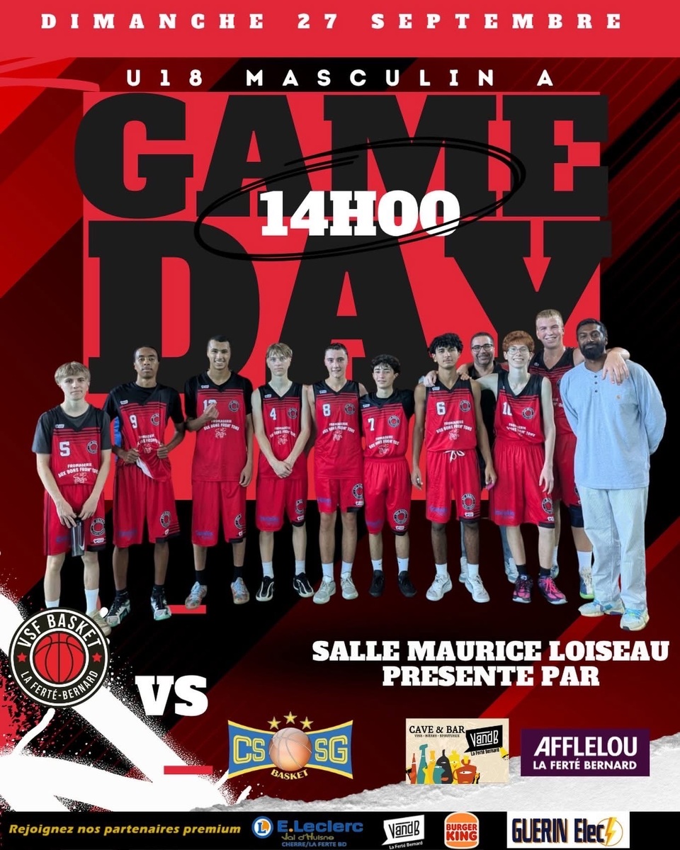 🏀🔥GAME DAY - U18M-A🔥🏀