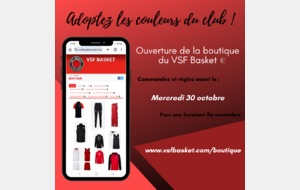 Ouverture de la boutique du club