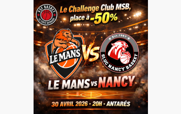 Offre places demi-tarif Match MSB-Nancy