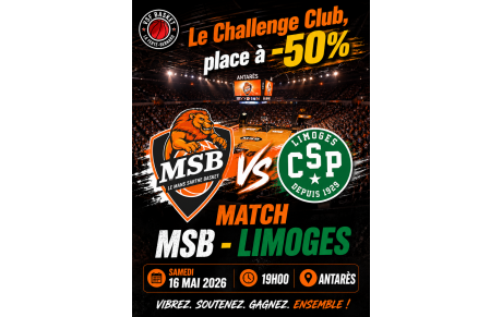 Le Challenge Club MSB revient avec une dernière offre tarifaire spéciale !